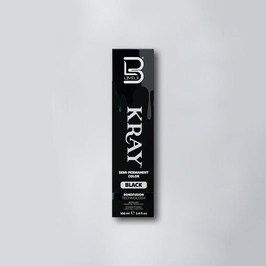 L3VEL3 BLACK SEMI PERMANENT HAIR COLOR 100mL/3.4fl.oz