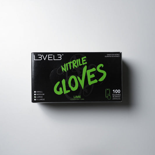 L3VEL3 NITRILE GLOVES - LIME